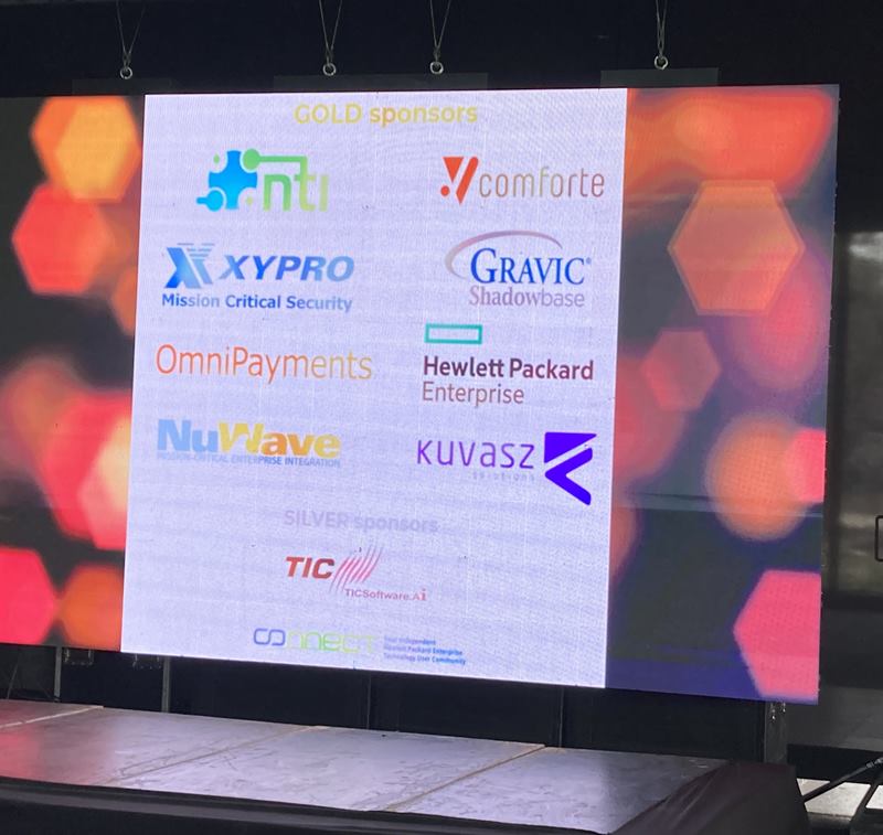 Pantalla de patrocinadores de ChileTUG 2026, con TIC Software.AI como patrocinador silver