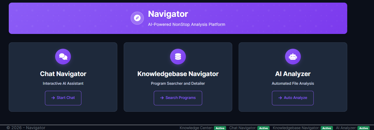 New Navigator Home Page