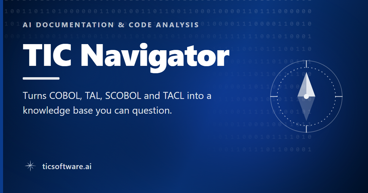 TIC Navigator cover