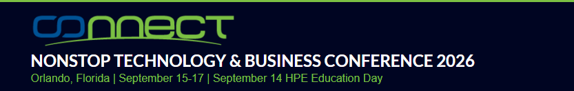 Connect &mdash; Nonstop Technology & Business Conference 2026. Orlando, Florida, September 15&ndash;17, with HPE Education Day on September 14.